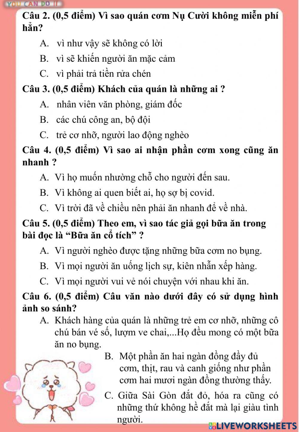 Kiểm tra học kì 1