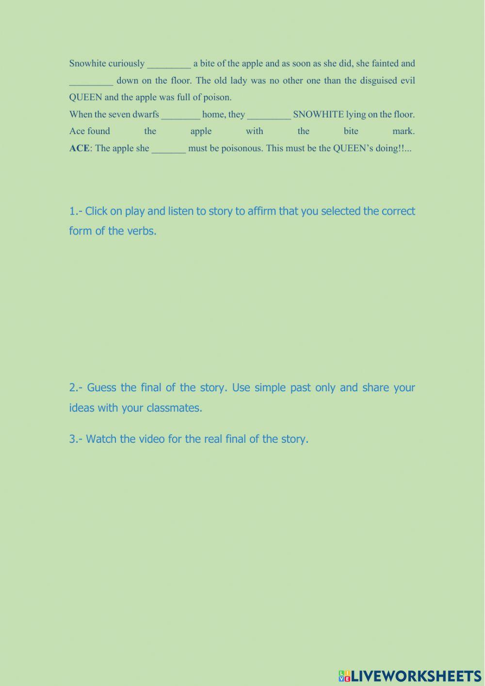 Snowhite and the seven dwarfs-part 2