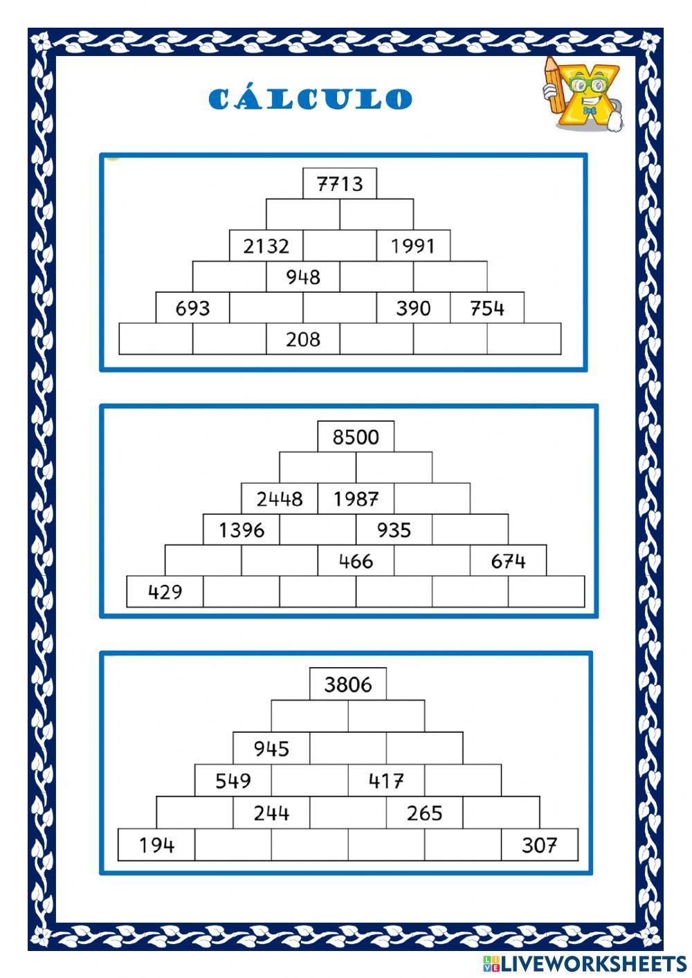 Pirámides numéricas