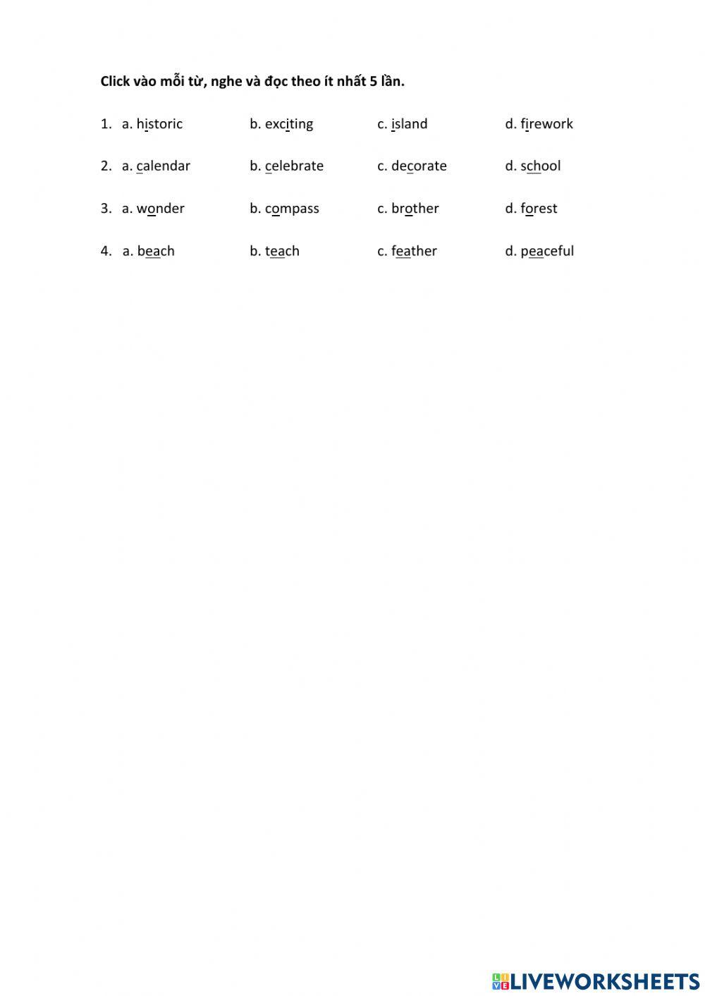 Luyện tập phát âm