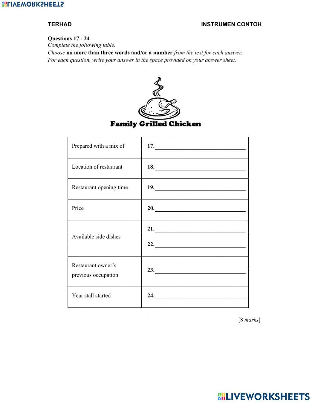 Reading Comprehension