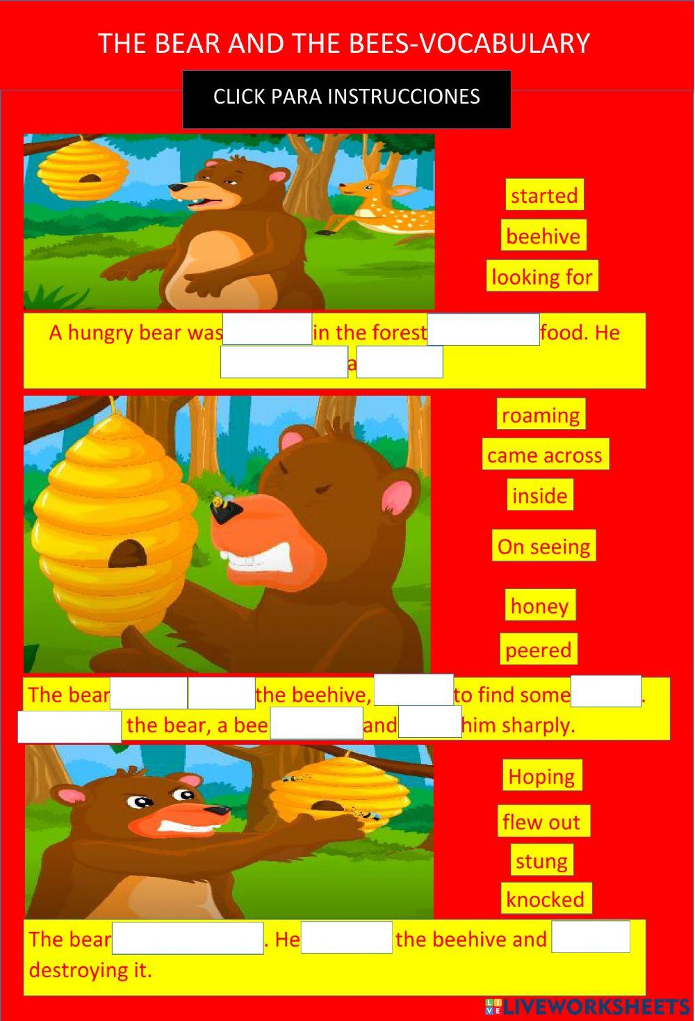 The bear and the bees