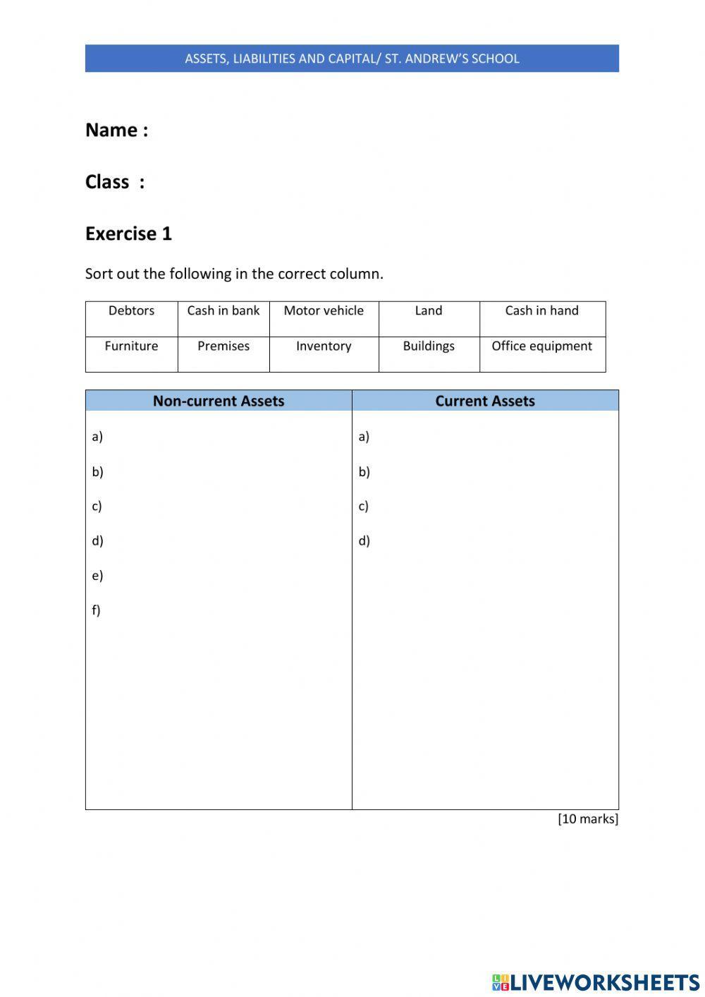 Accounting  - Correction of errors exercise