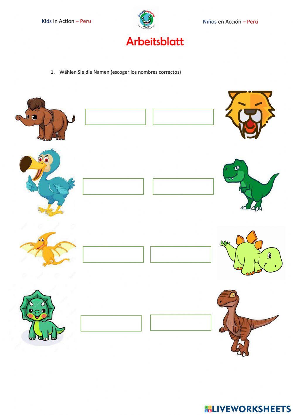 KINDISCH 1.5 - UNTERRICHT 6 - die Dinosaurier