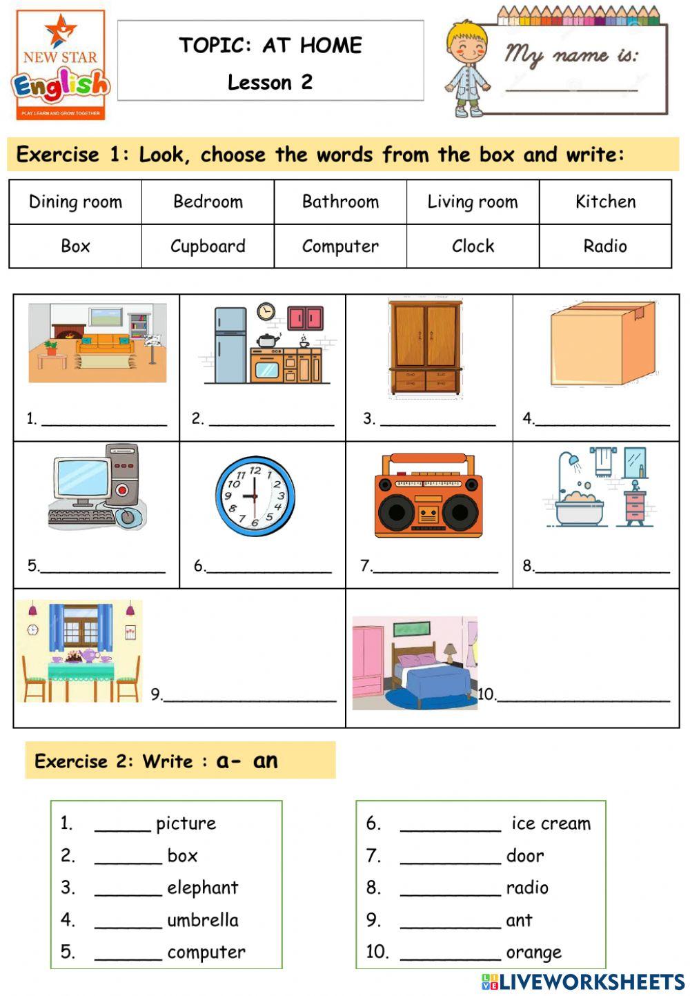 Starters 1C- AT home- Lesson 2