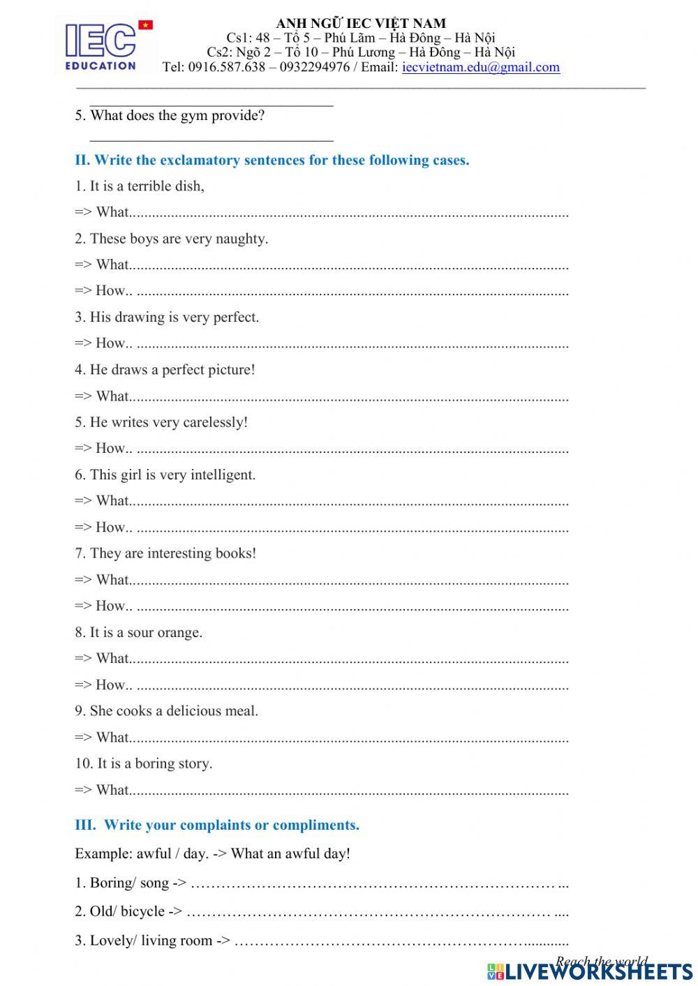 Unit 9 : Cities Of The World