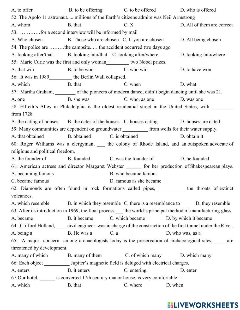 Grade 12- Relative Clause