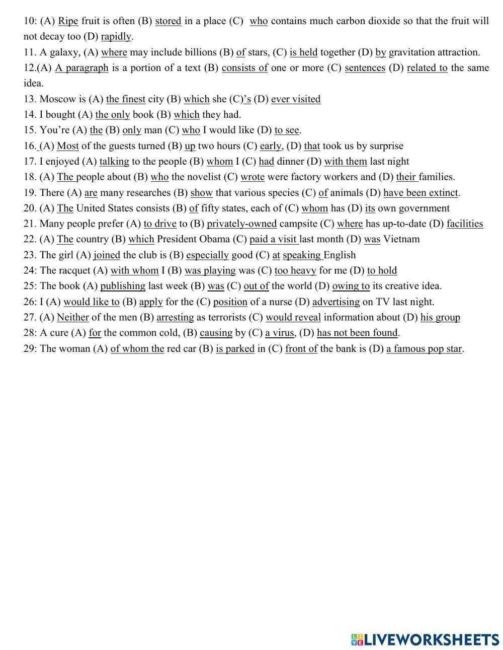 Grade 12- Relative Clause