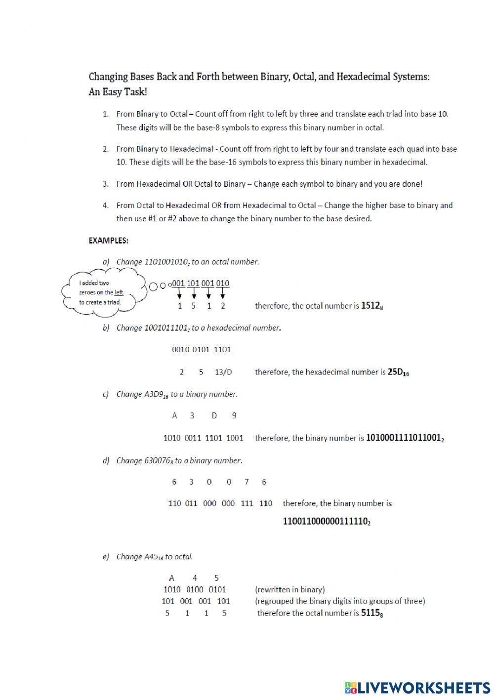 OctalandHexadecimalNumberSystems-
