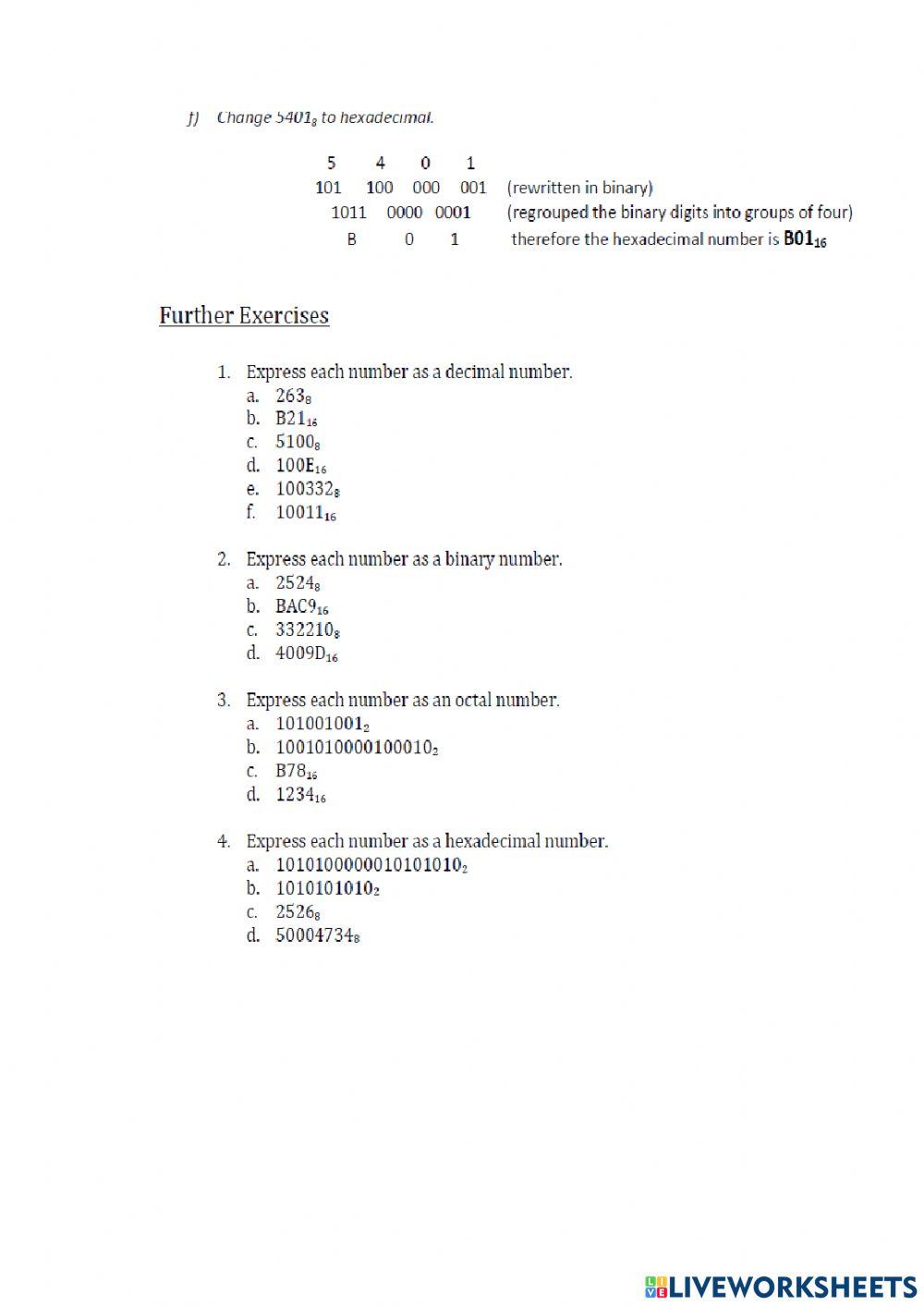 OctalandHexadecimalNumberSystems-