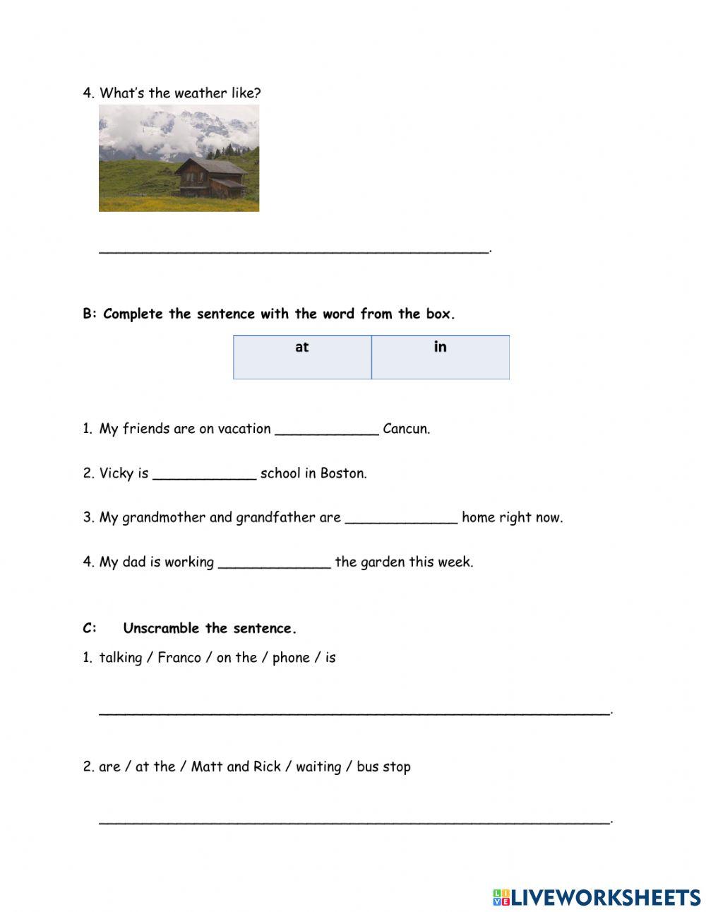 Test unit 9 m 1 online exercise for live worksheets