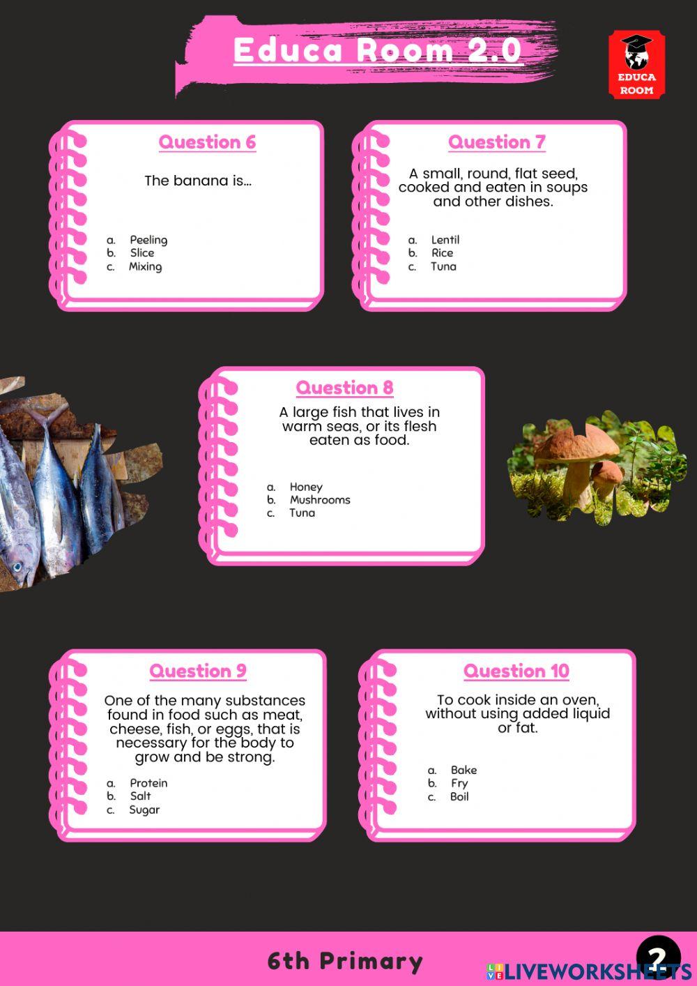 6º ud2 cuestionario 1 ingles