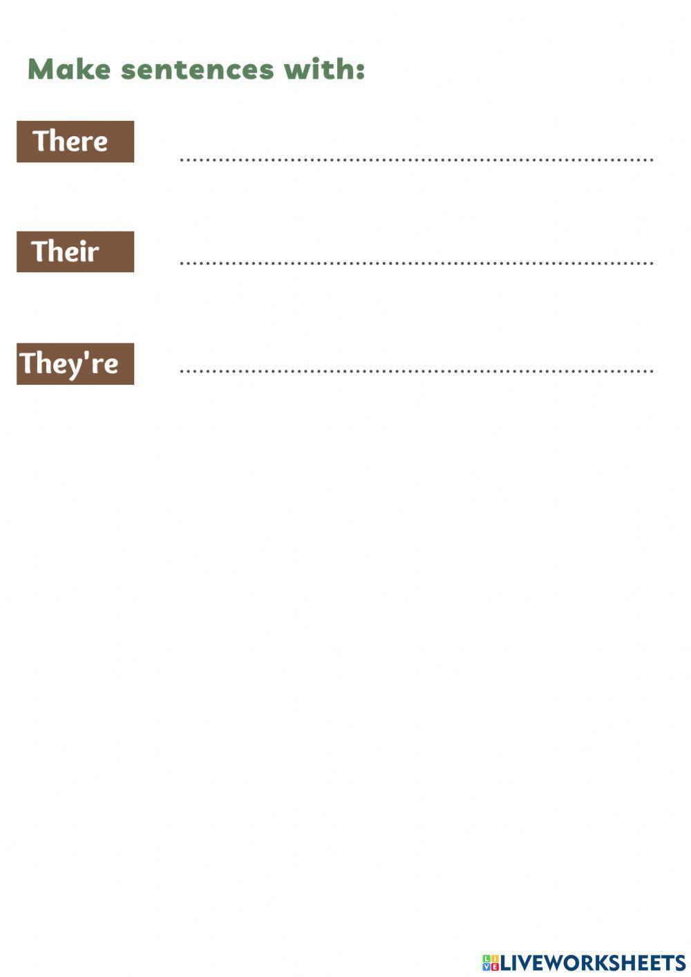 There- They're & Their