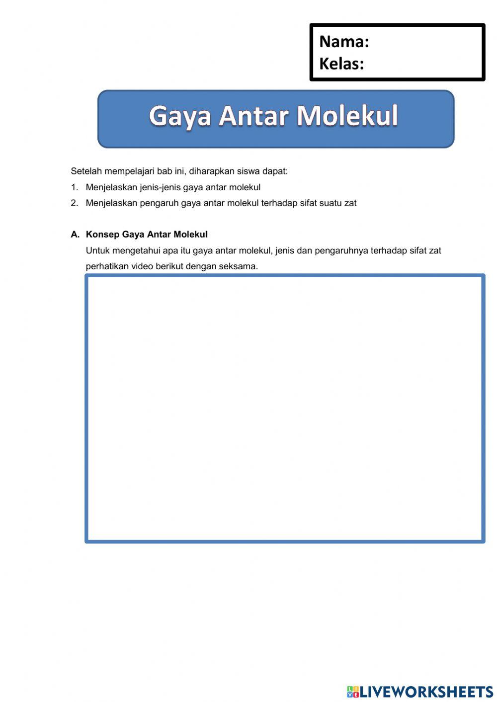 Gaya Antar Molekul