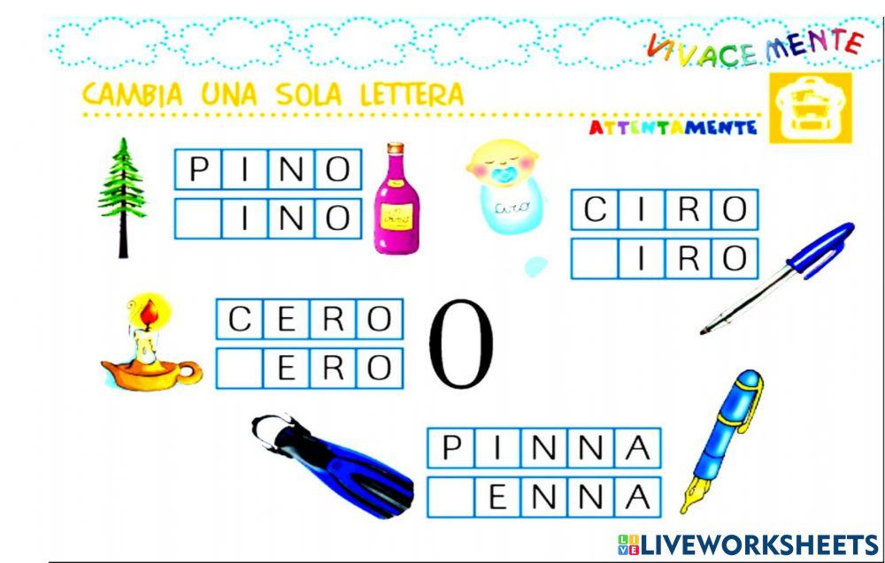 Cambia una sola lettera