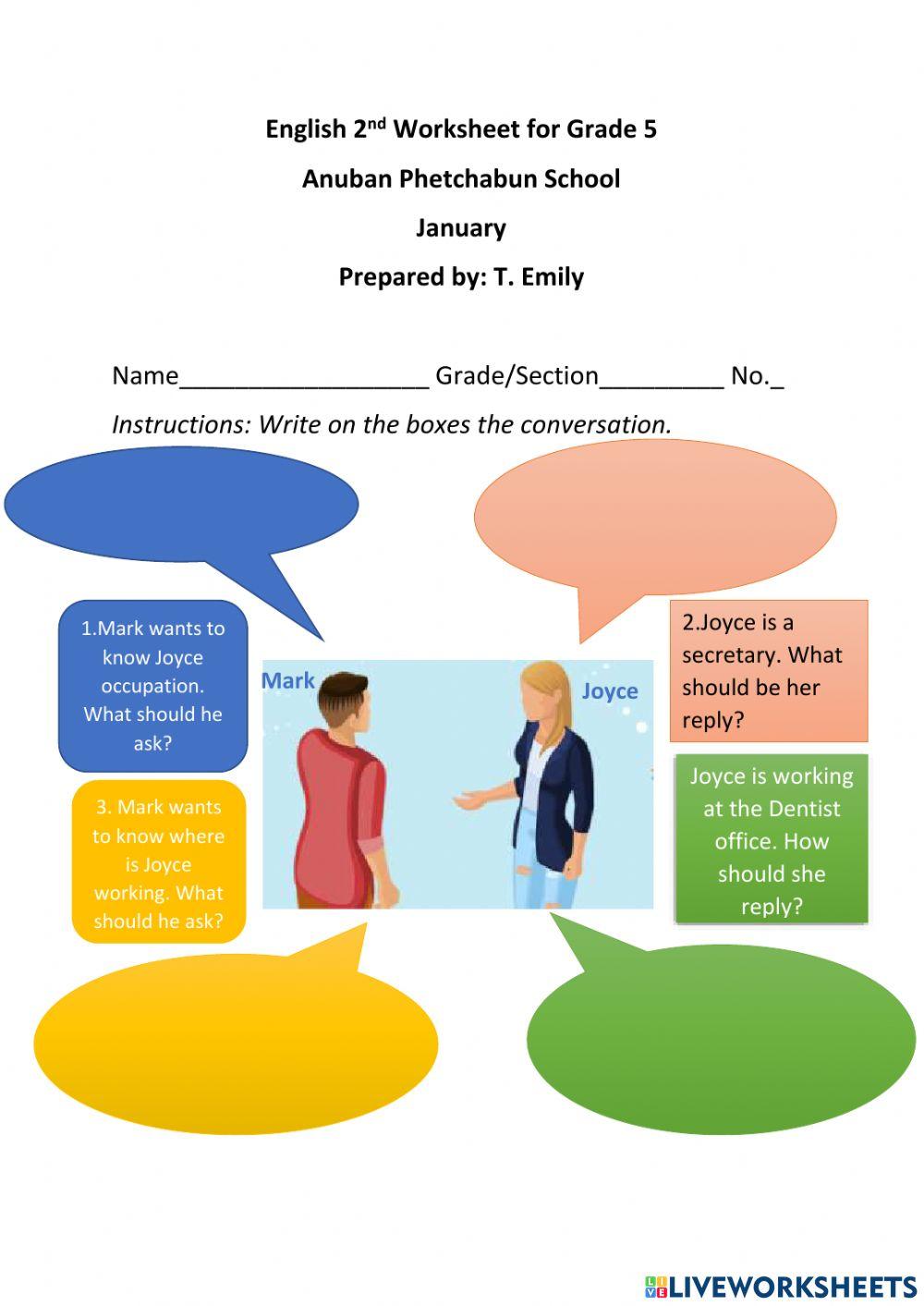 Occupation Conversation