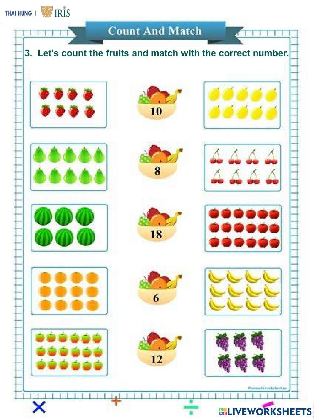 Sunny-Worksheet about Number 0-20