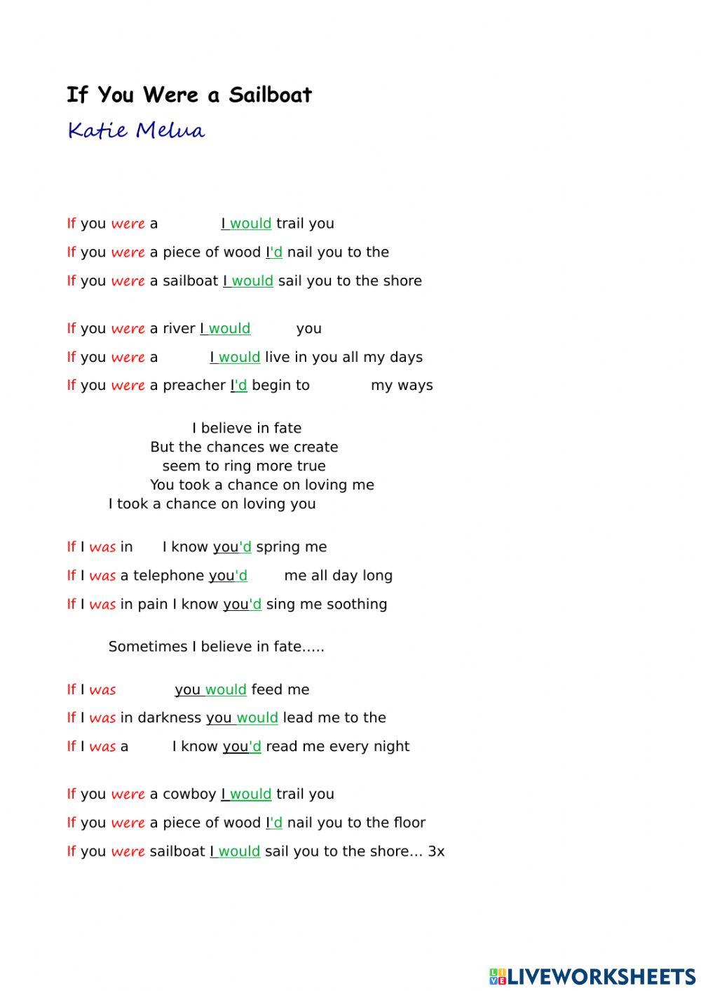 If I were a Sailboat