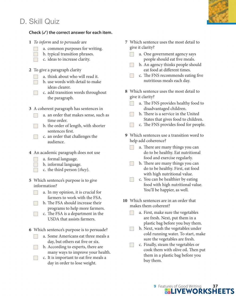 Day 30. Features of good writing