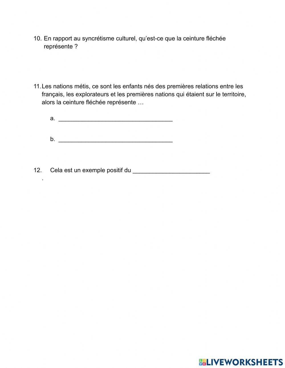 Parole autochtone 151:  La ceinture fléchée