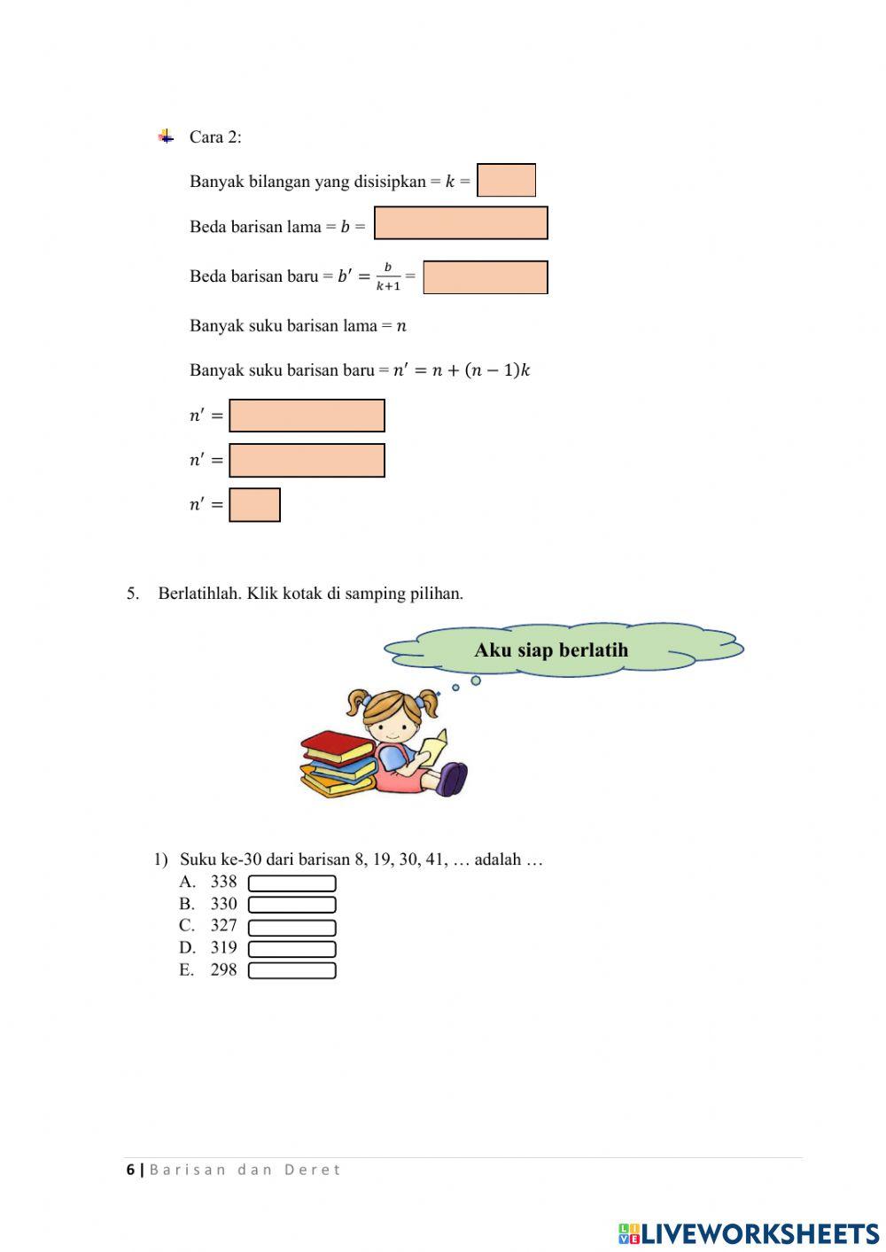 LKPD 01 B Barisan dan Deret