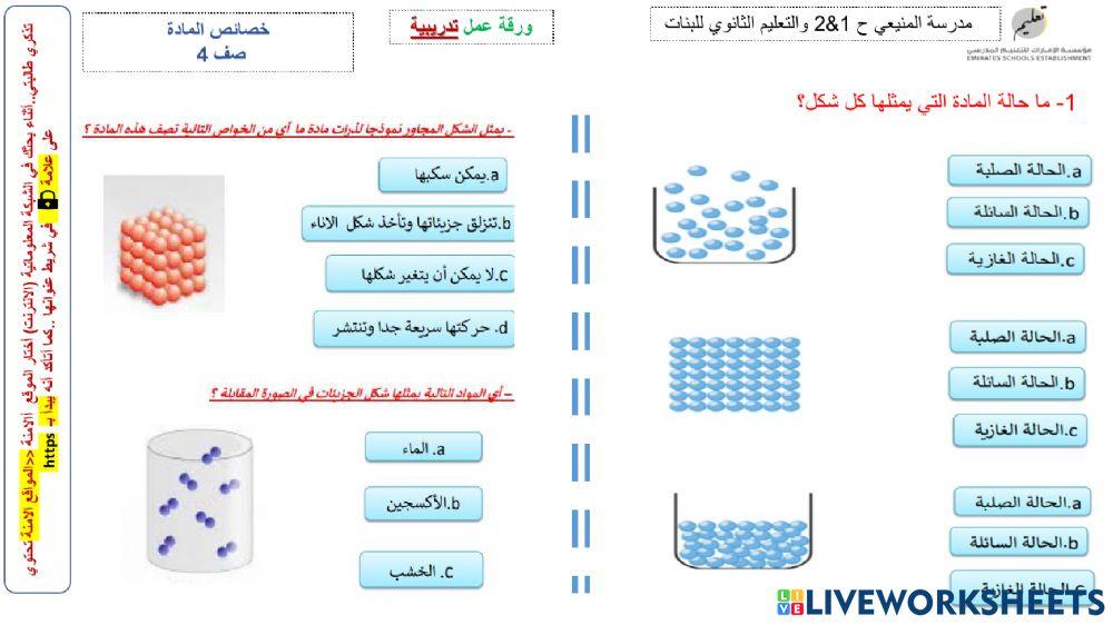 حالات     المادة