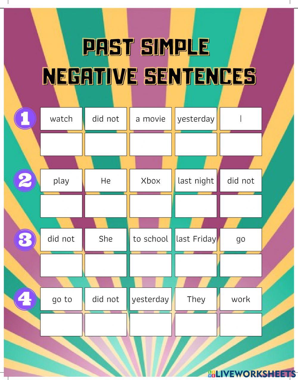 Past Simple Negative