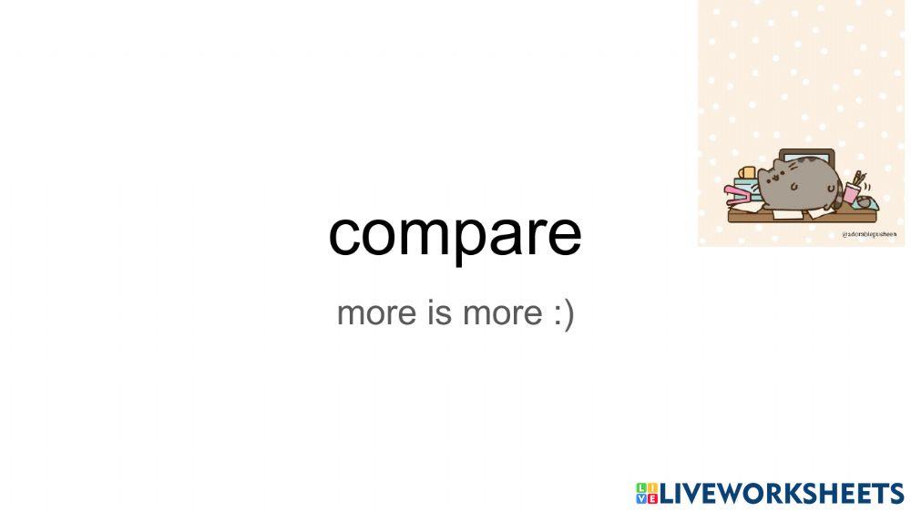 Compare the monsters