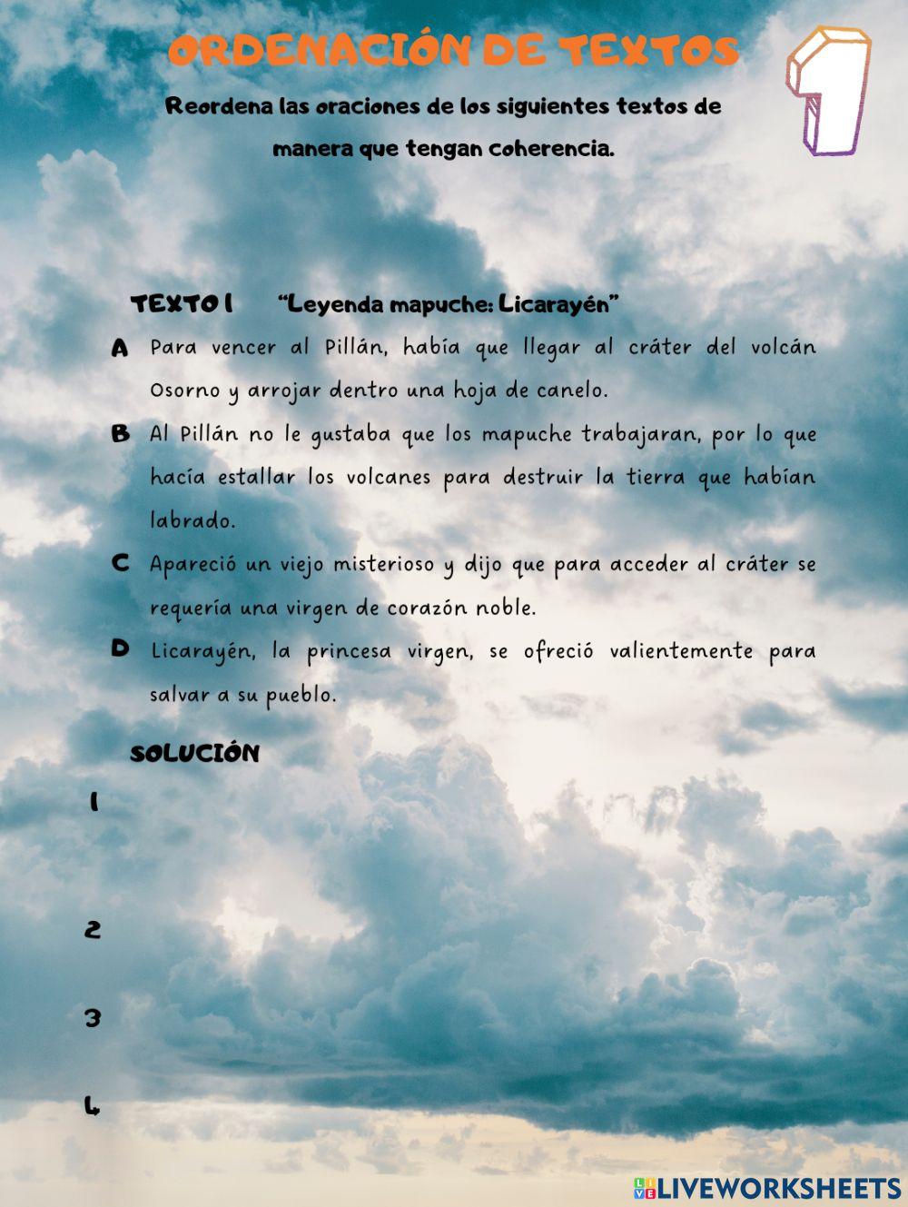 Ordenación de textos 1