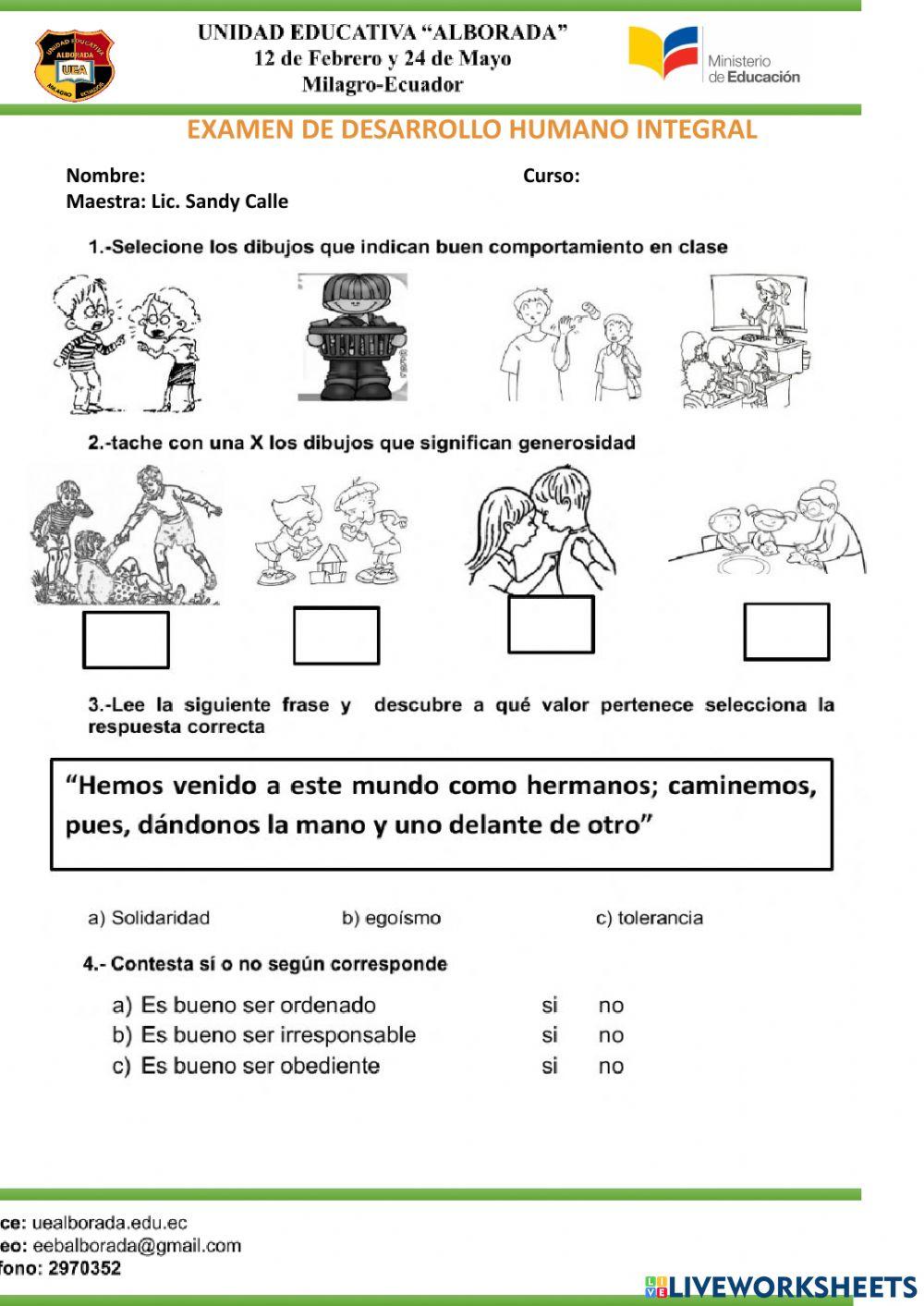 Examen SEGUNDO PARCIAL