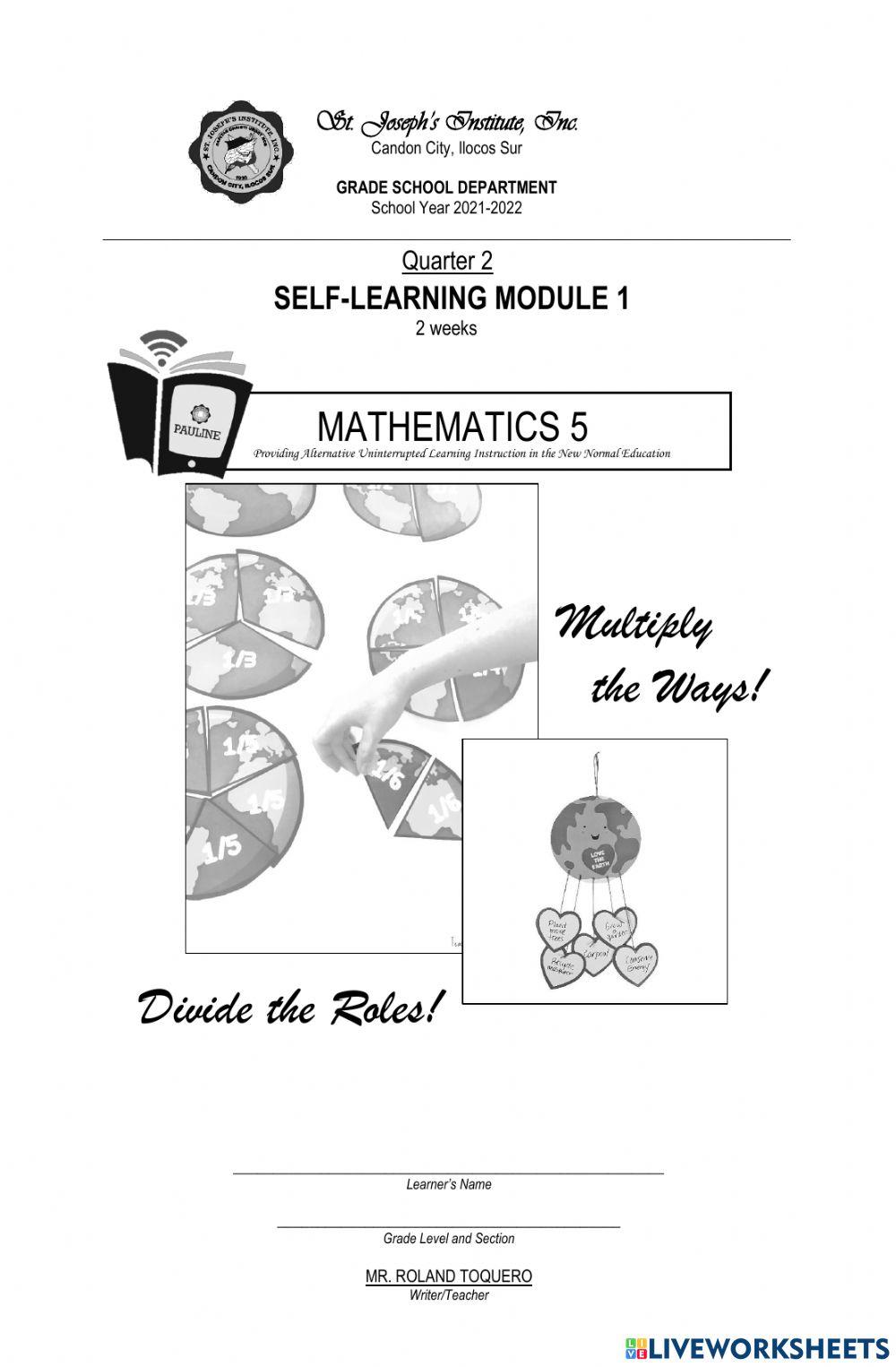 Math 5 interactive exercise | Live Worksheets