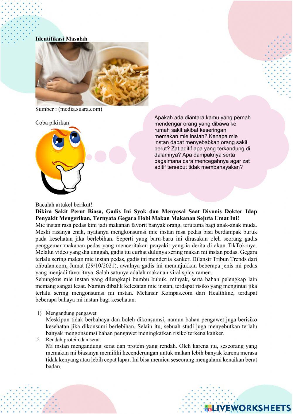 Lkpd dampak zat aditif