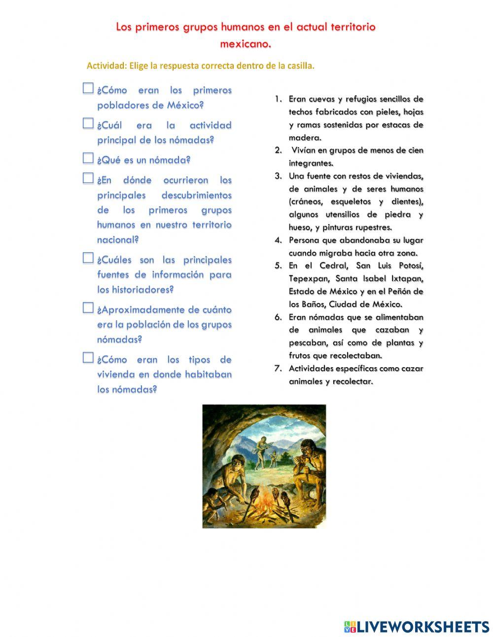 Los primeros grupos humanos en el actual territorio mexicano