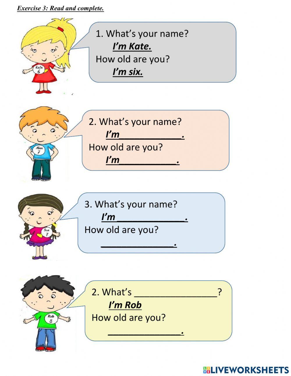 Week 1 grade 2 greeting