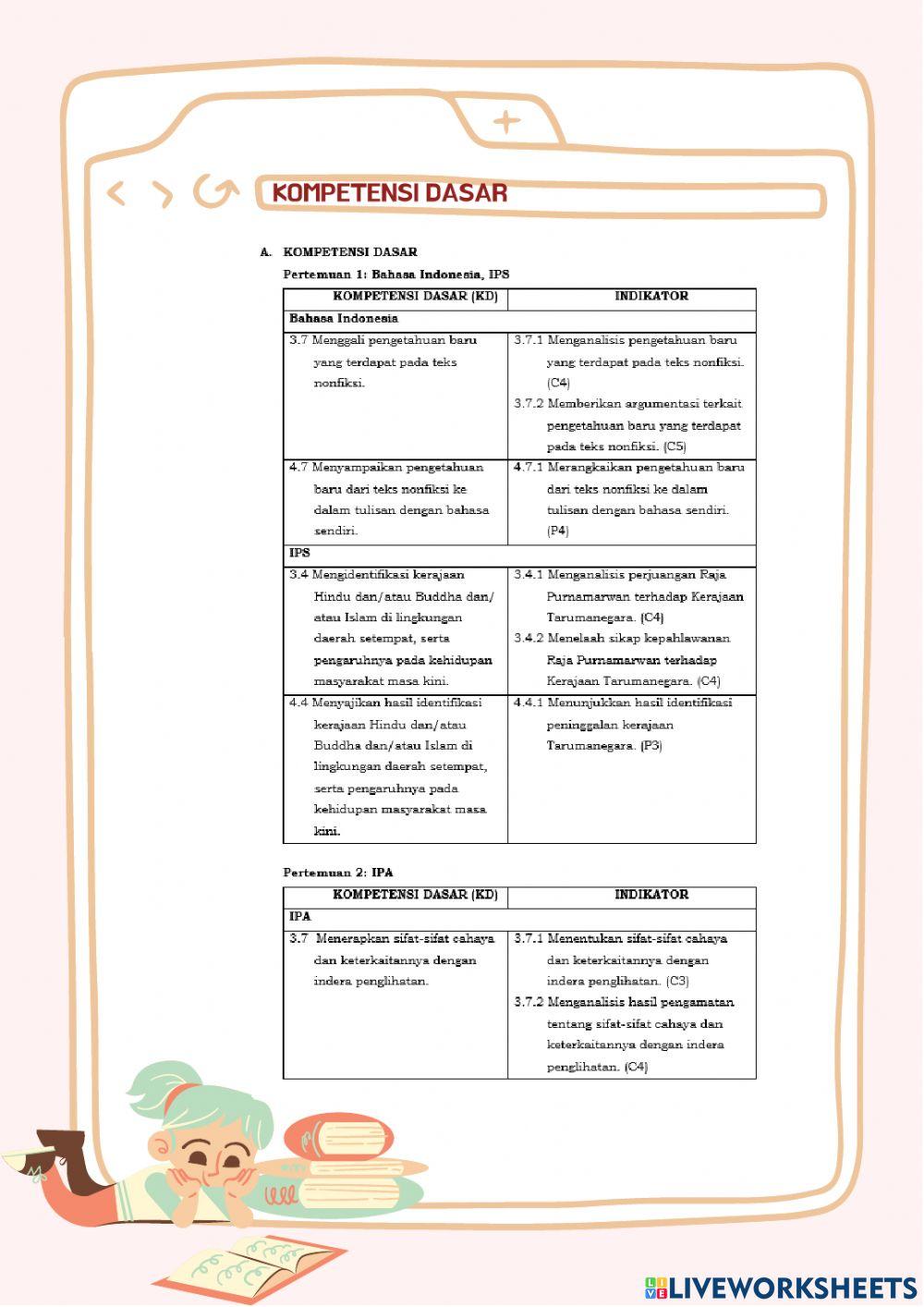 Kelas IV Tema 5 Pahlawanku Subtema 1 Perjuangan Para Pahlawan Pembelajaran 1 (Pertemuan 1)