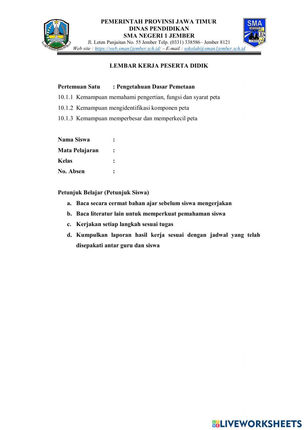 Pengetahuan Dasar Pemetaan