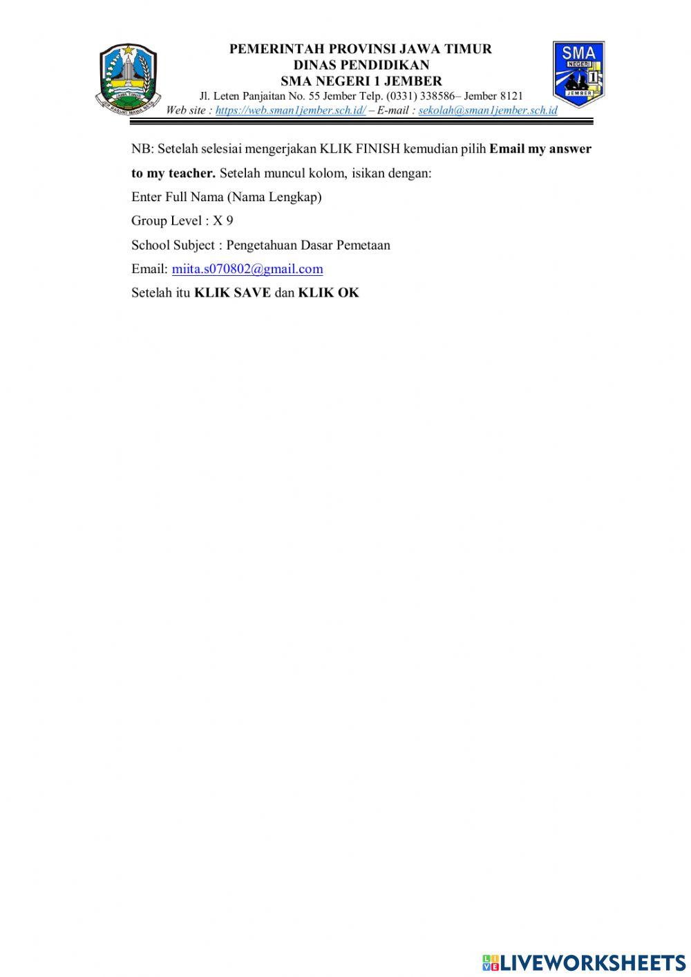 Pengetahuan Dasar Pemetaan