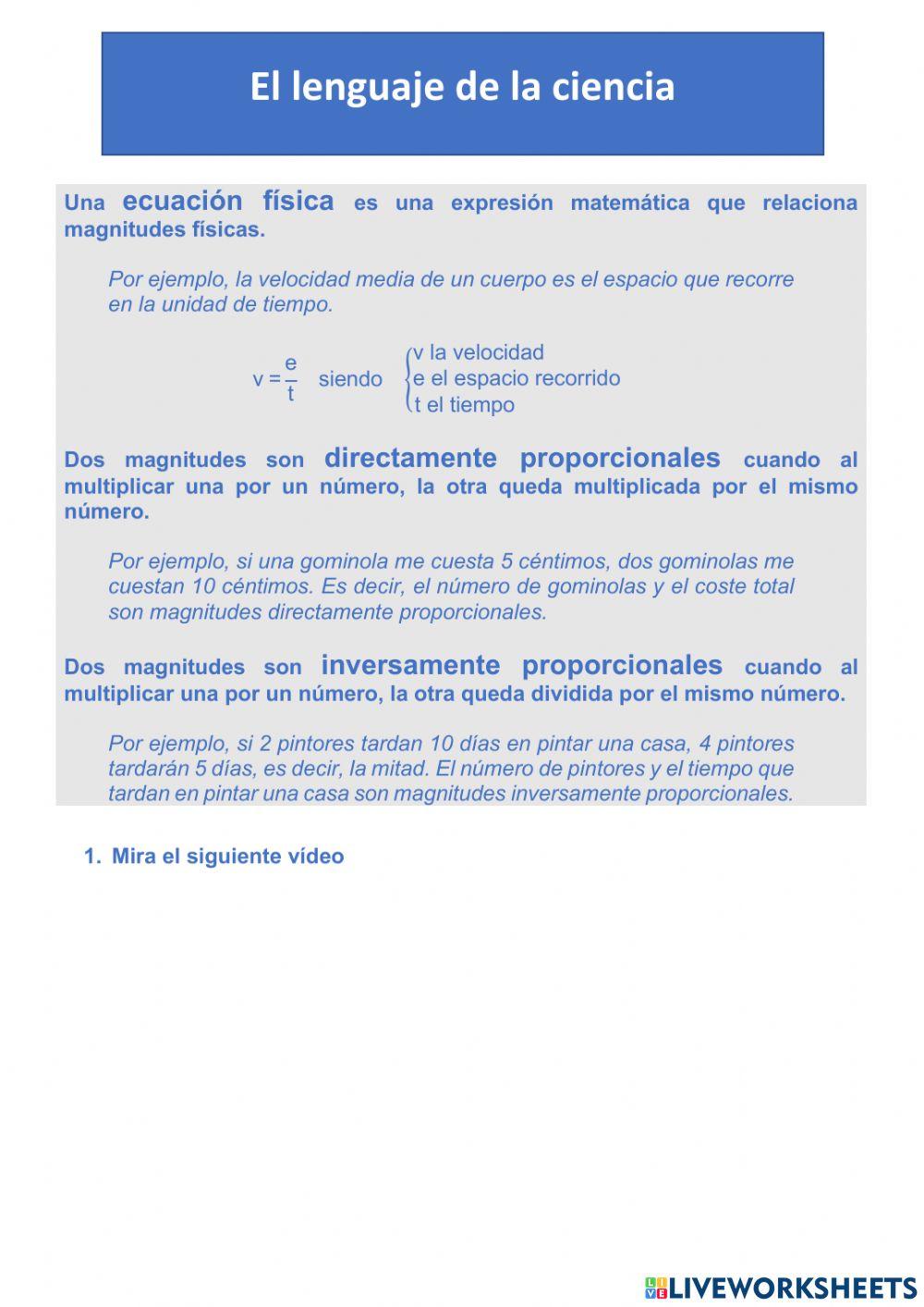 Lenguaje de la ciencia