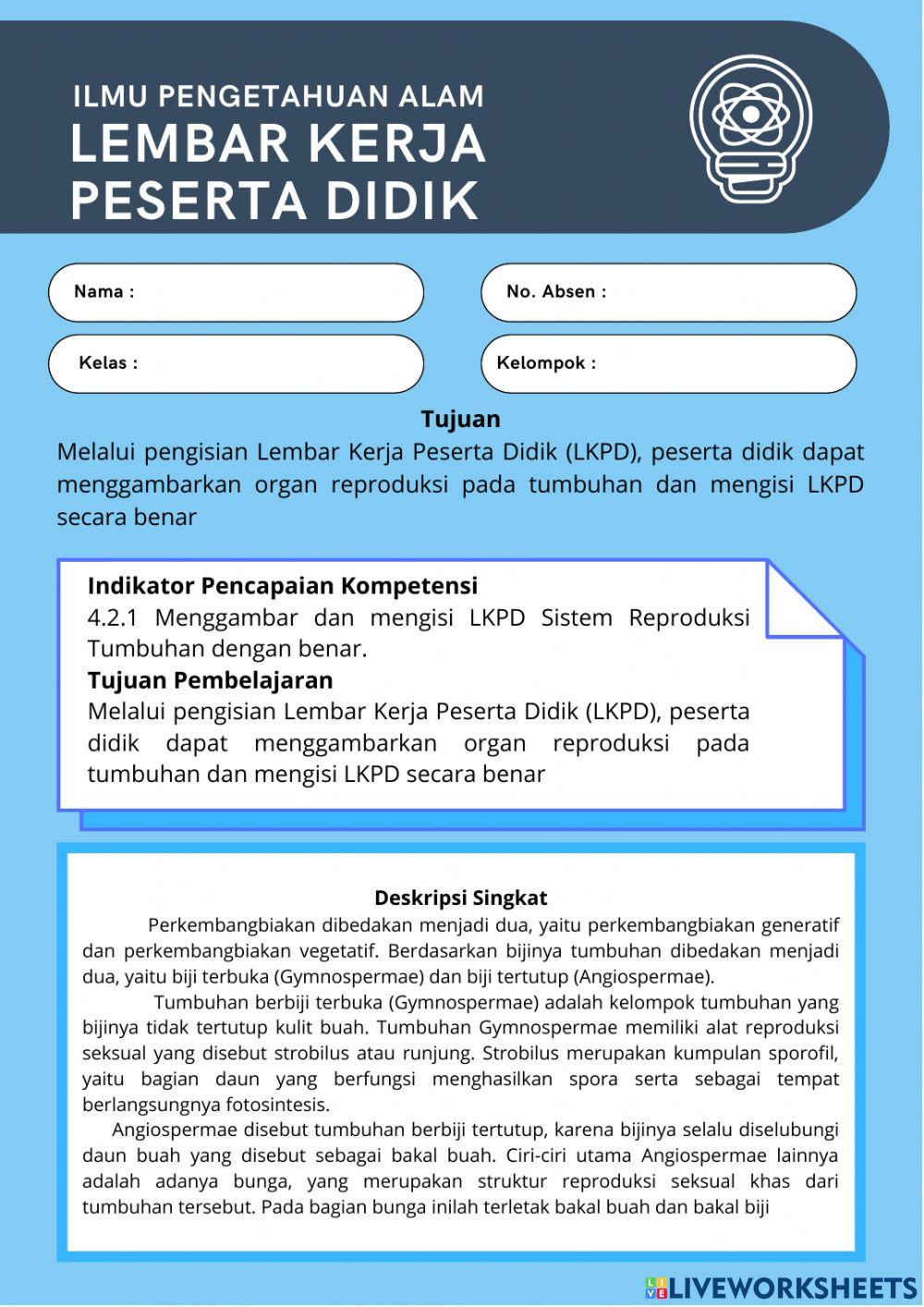 Lkpd perkembangbiakan tumbuhan