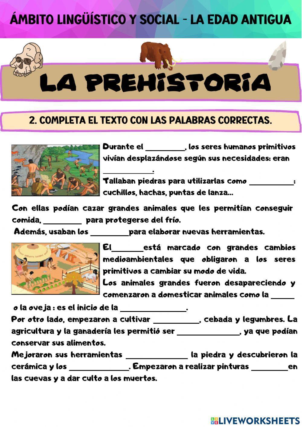 La edad antigua - la prehistoria