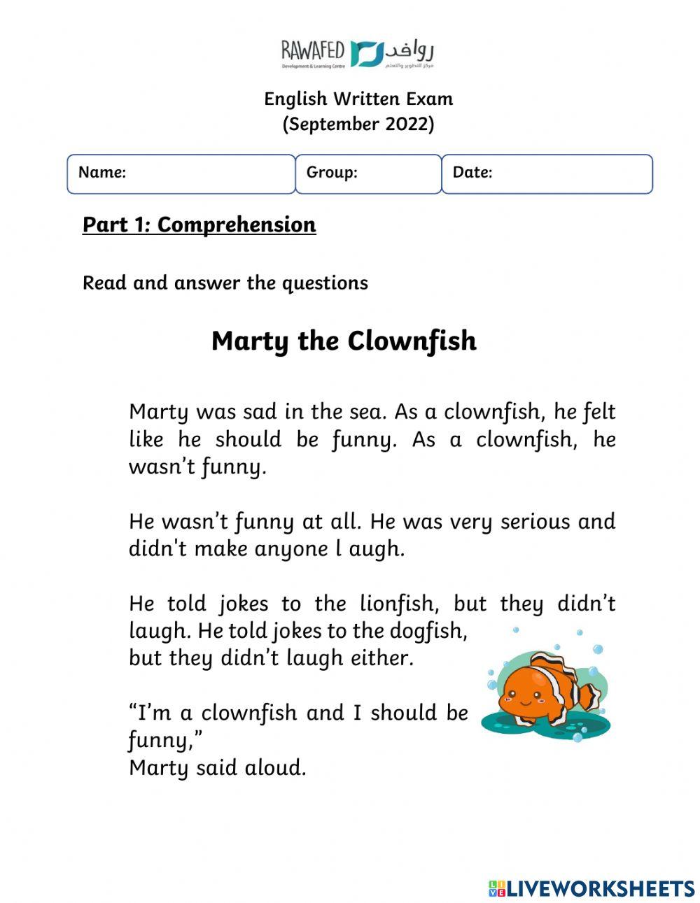 Darres11B - Comprehension Version1