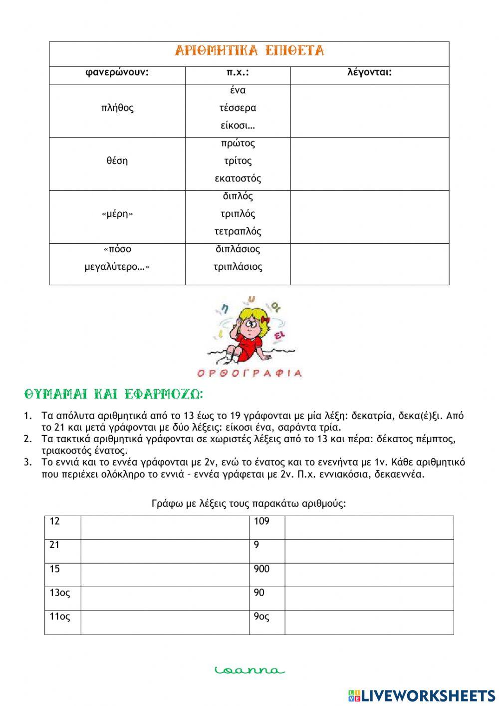 Αριθμητικά