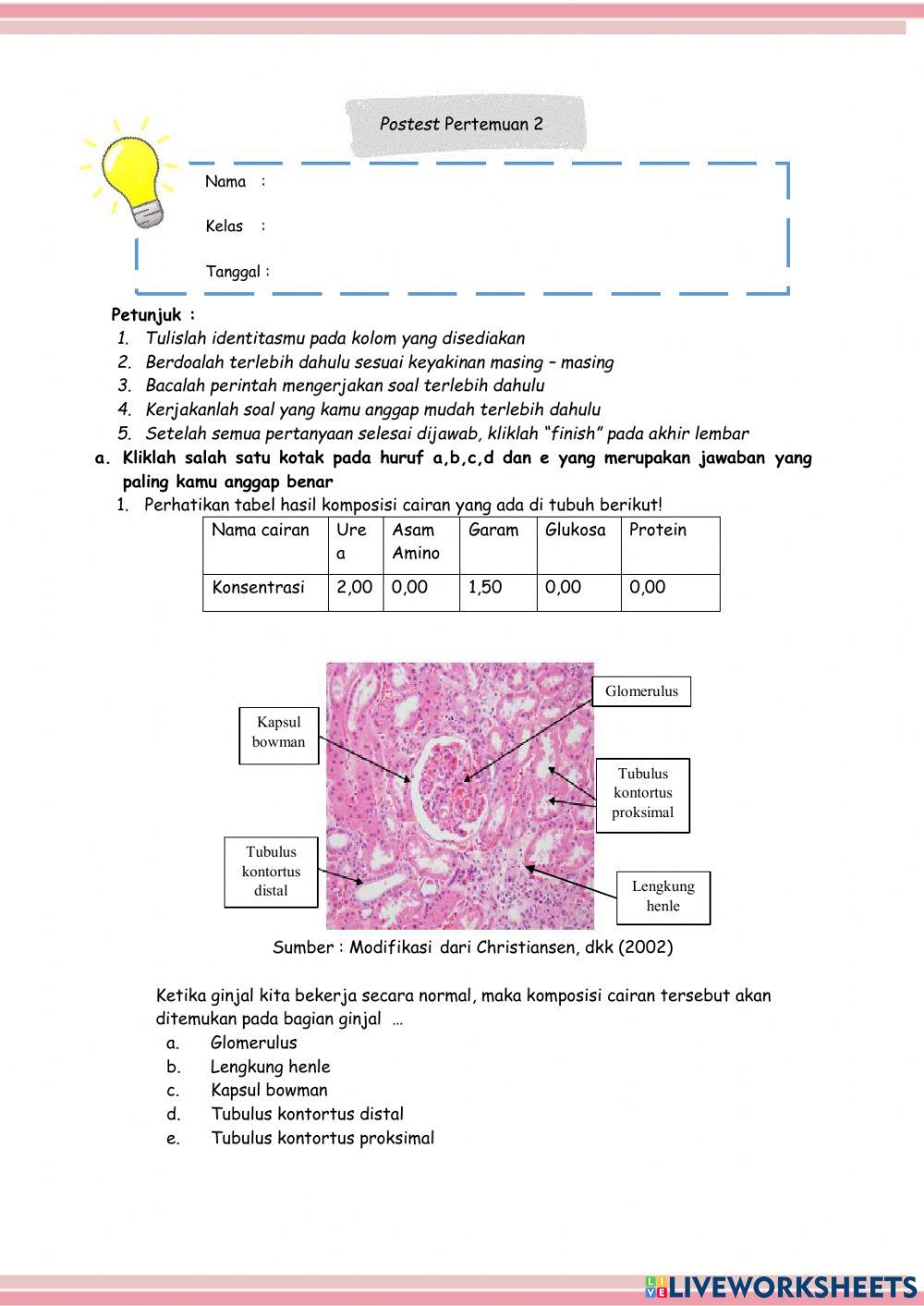 Postes pilihan ganda pertemuan 2