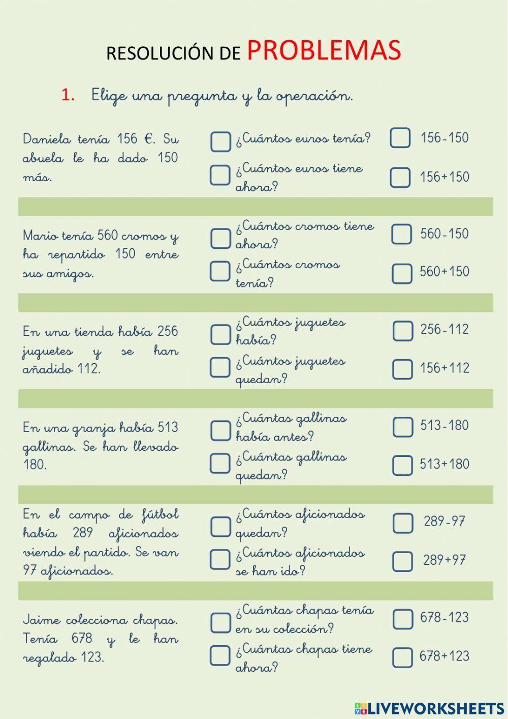Resolución de problemas Resolución de problemas