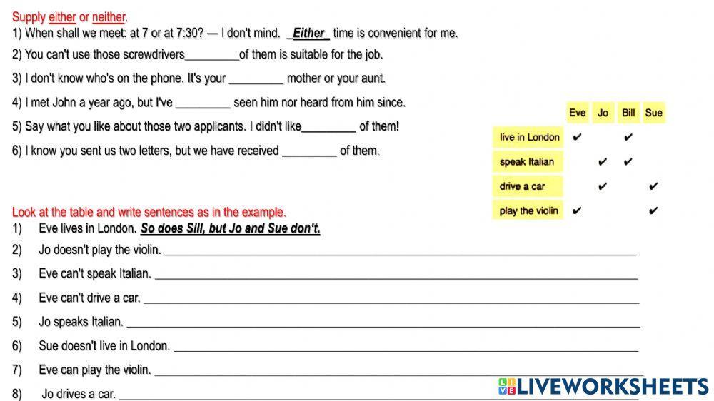 Neither either so too both