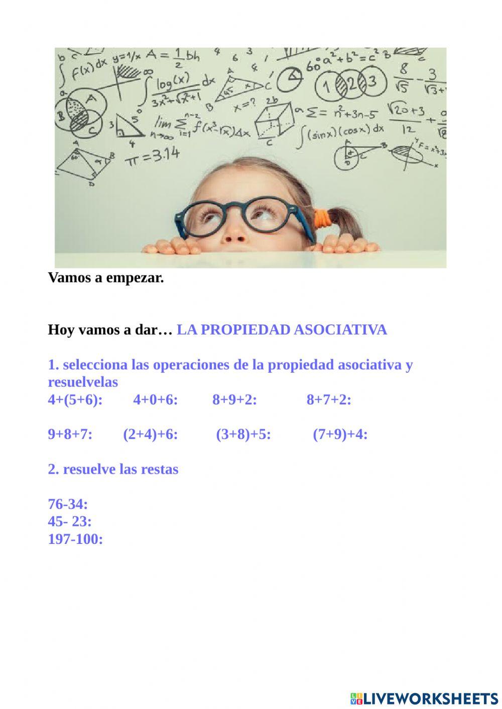 La propiedad asociativa