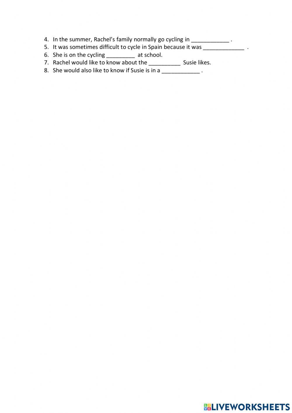 IE0, Unit 3, Reading and Writing, Exercise 3