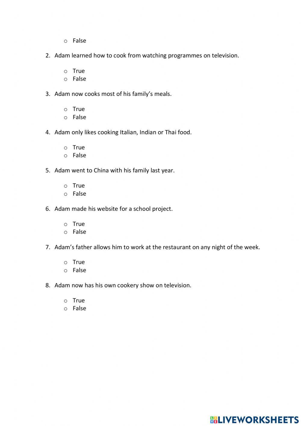 IE0, Unit 3, Reading and Writing, Exercise 5