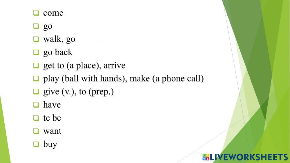 Words repeat unit 1-8