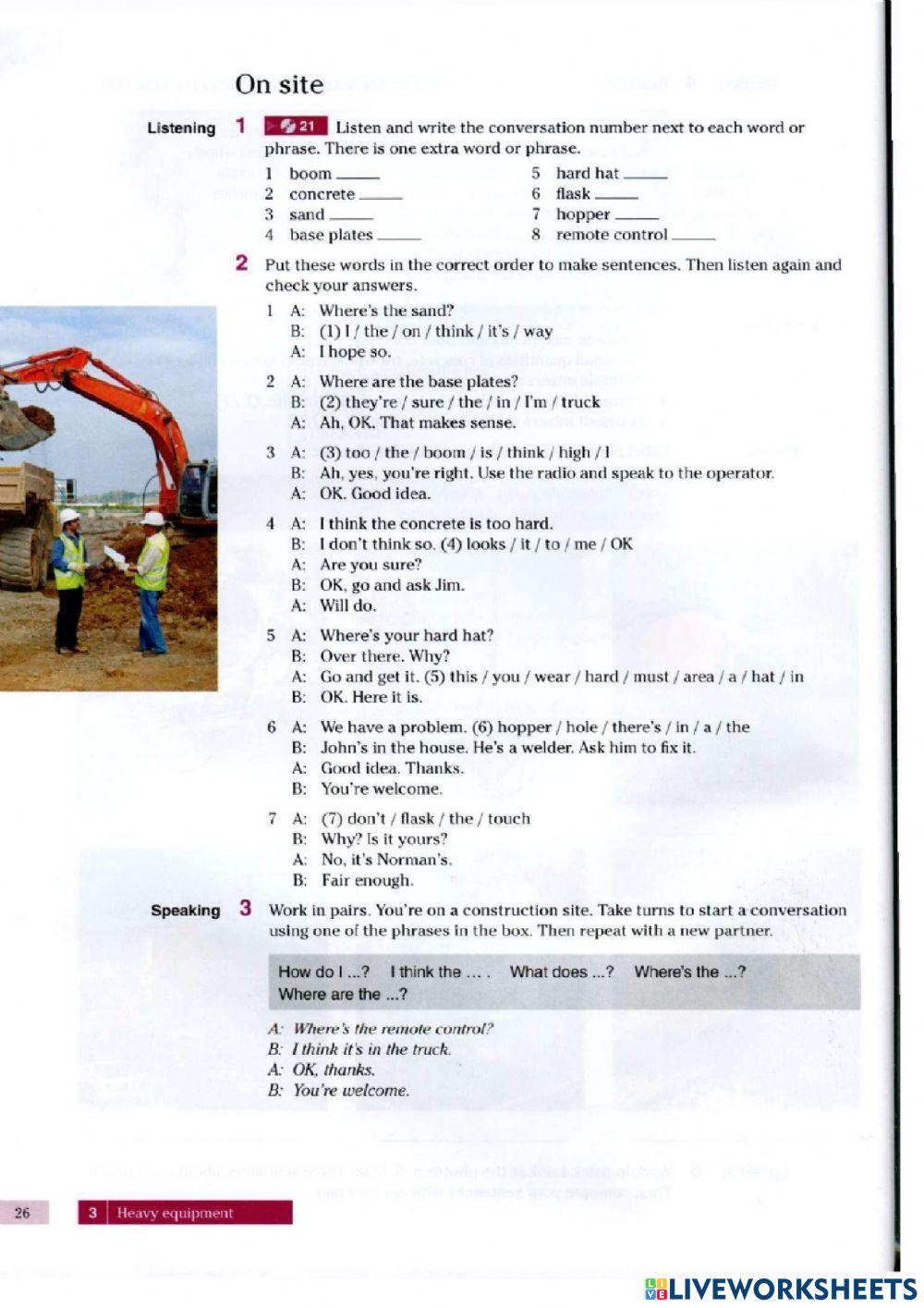 Unit 3 English for construction 1 p 26